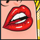 all heart lip symbol icon