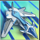 alpha squad blue jet symbol icon