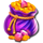 amazing cash dragonfire moneybag symbol icon