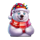 amazing link christmas boost polar bear symbol icon