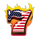 american sevens 7 american fire symbol icon