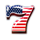 american sevens 7 american symbol icon