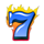 american sevens 7 blue fire symbol icon