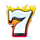 american sevens 7 white fire symbol icon