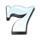 american sevens 7 white symbol icon