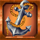 andvari the golden fish anchor symbol icon