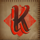 animals strike k symbol icon