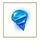 apple crush blue symbol icon