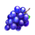 aqua flame grapes symbol icon