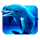 aqua lord dolphin symbol icon