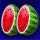 arctic coins running wins watermelon symbol icon