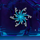 arctic valor blue flower symbol icon
