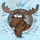 arctic wild reindeer symbol icon
