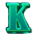 area link piggy bank k symbol icon