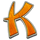 arrows of hachiman gold k symbol icon