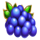 art of gold grapes symbol icon