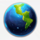 astral spin earth symbol icon