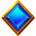 atlantis coins hold and win blue gem symbol icon
