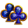 atomic coins running wins clubs symbol icon