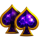 atomic coins running wins spades symbol icon