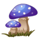 autumn gold mushroom symbol icon