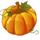 autumn gold pumpkin symbol icon