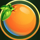 awesome fruits orange symbol icon