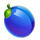 awesome fruits plum symbol icon