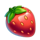 awesome fruits strawberry symbol icon