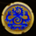aztec adventure powerpoints blue medallion symbol icon