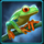aztec fire frog symbol icon