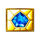 aztec gems blue gem symbol icon