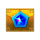 aztec gems blue symbol icon