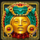 aztec sun mask symbol icon