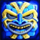 aztec wilds blue mask symbol icon