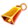 baa baa baa gold cowbell symbol icon