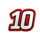 back of the net 10 symbol icon