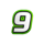 back of the net 9 symbol icon