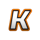back of the net k symbol icon