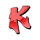 backstreet mayhem k symbol icon