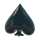 balloon pop spade symbol icon
