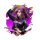 band girl purple drummert symbol icon