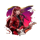 band girl red guitarist symbol icon