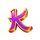 baozang the legend of 3 coins letter k symbol icon