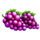 basket bounty purple grapes symbol icon