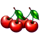 basket bounty red cherries symbol icon