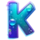 bass baggin bounty letter k symbol icon