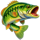 bass hunter medium fish symbol icon