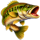 bass hunter small fish symbol icon