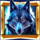bear paw legend wolf symbol icon